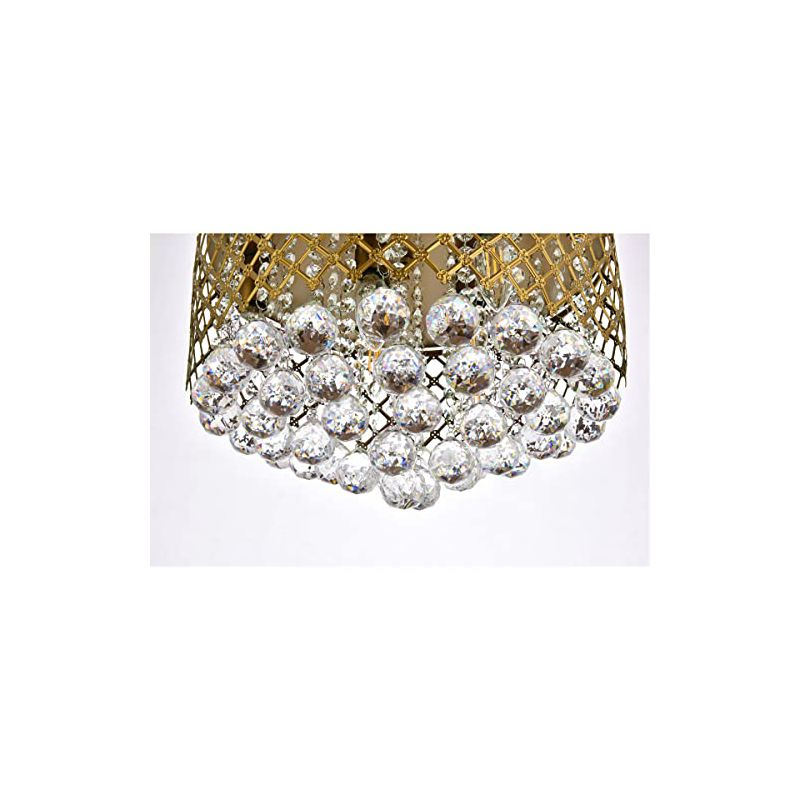 Elegant Lighting Tully 6 lights pendant in brass