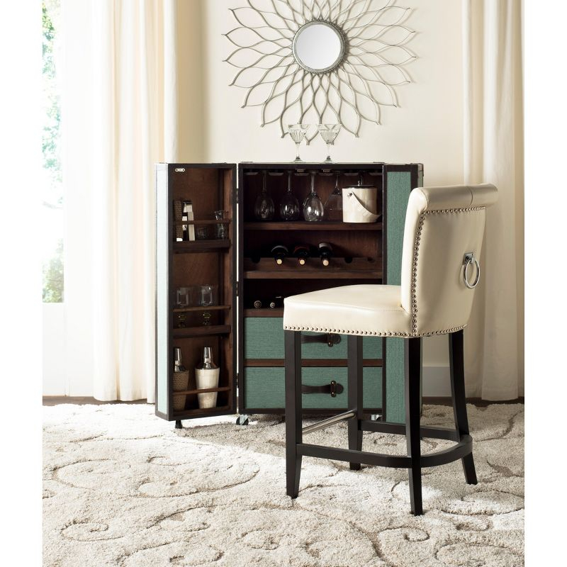 Addo Ring Counter Stool - Flat Cream - Safavieh