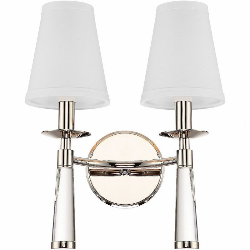 Crystorama Lighting Baxter 2 - Light Sconce in  Polished Nickel