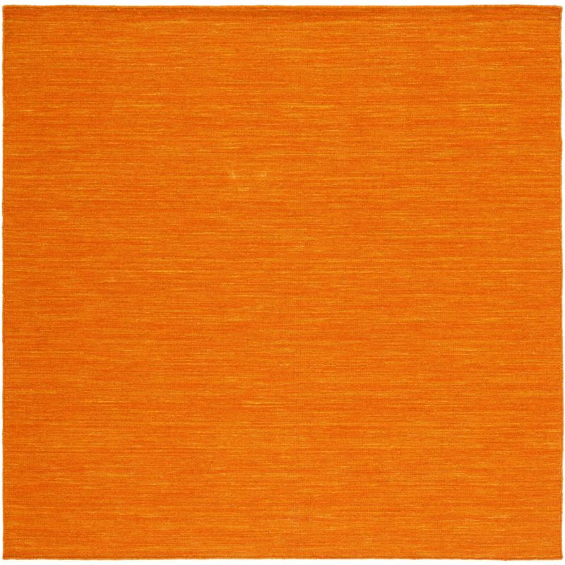 Kilim KLM850 Hand Loomed Area Rug - Orange - 6'x6' - Safavieh