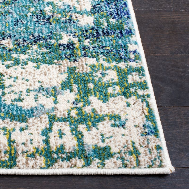 Madison MAD471 Power Loomed Indoor Area Rug - Green/Turquoise - 5'3"x7'6" - Safavieh