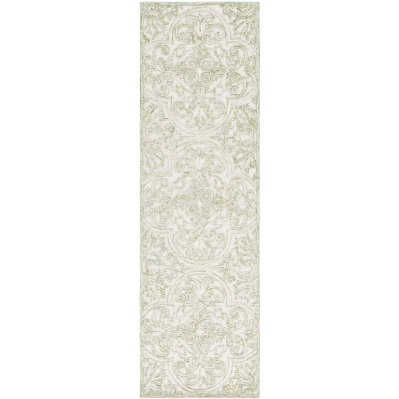 Martha Stewart Rugs Msr Trace Martha Stewart Hand Tufted Wool And Cotton With Latex Damask Rug