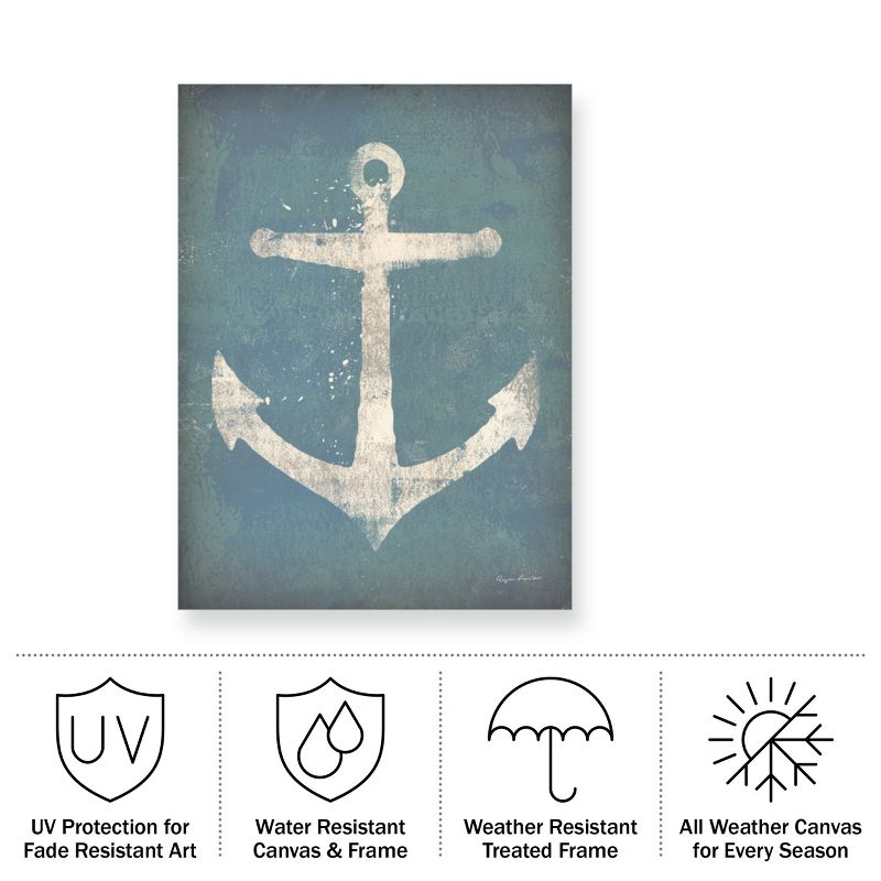 Trademark Fine Art - Ryan Fowler 'Anchor V2' Outdoor Canvas - 35x47
