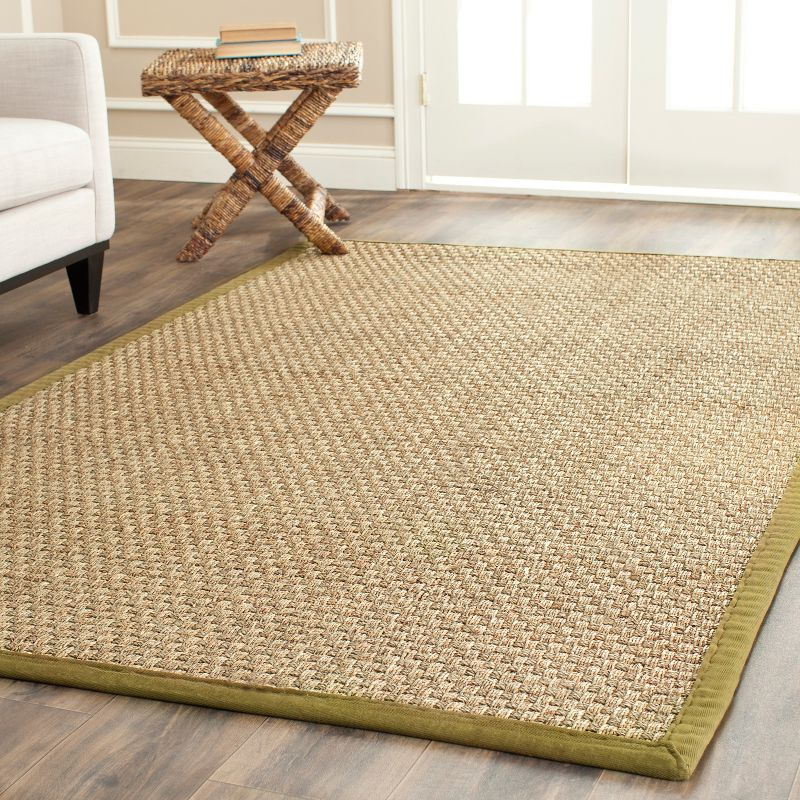 Natural Fiber NF114 Power Loomed Indoor Area Rug - Natural/Olive - 9'x12' - Safavieh