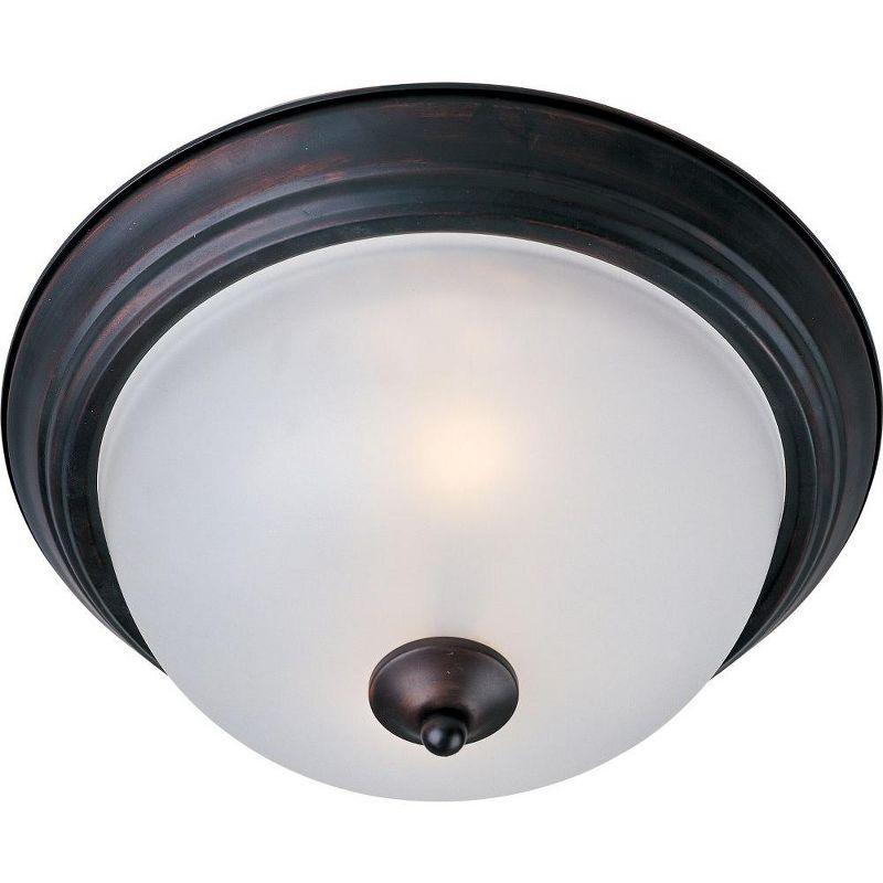 Maxim Lighting Essentials - 583x 3 - Light Flush Mount in  Oil Rubbed Bronze