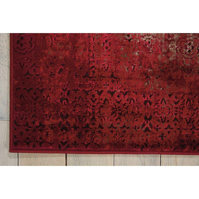 Nourison Karma KRM01 Red Area Rug 3'9" x 5'9"