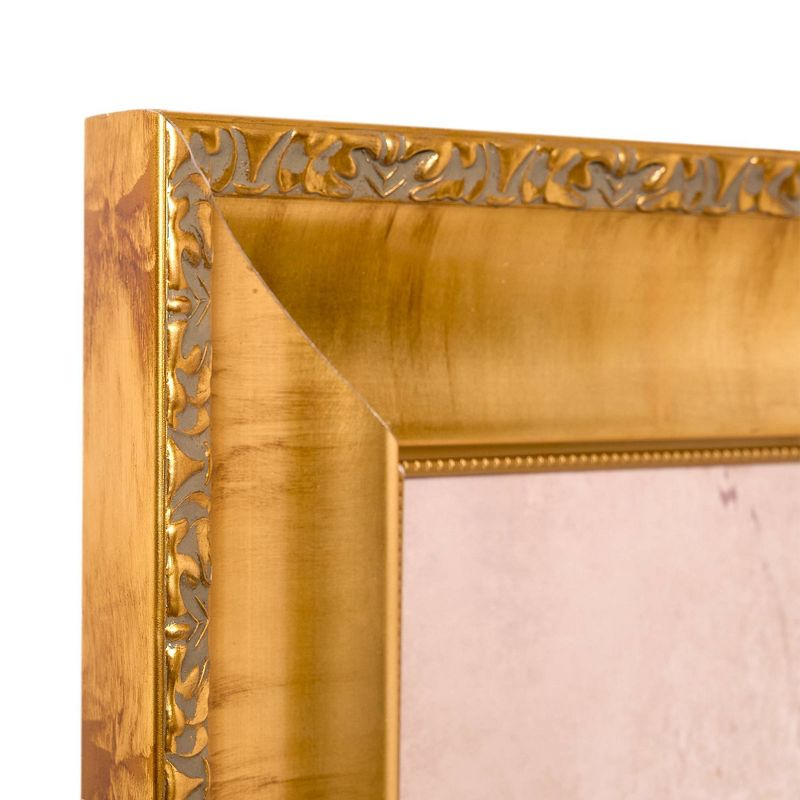 American Art Decor 30.75"x26.75" Ornate Framed Creation of Adam Canvas Print by Michelangelo: Classic Renaissance Wall Art, D-ring Mounted