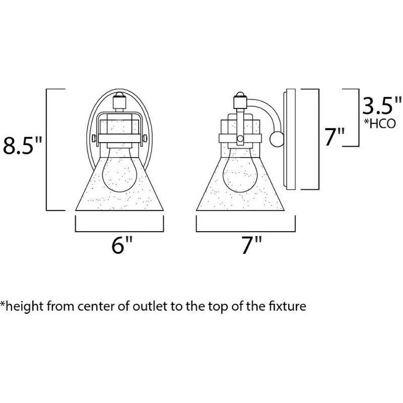 Maxim Lighting Seafarer 1 - Light Wall Light in  Polished Chrome