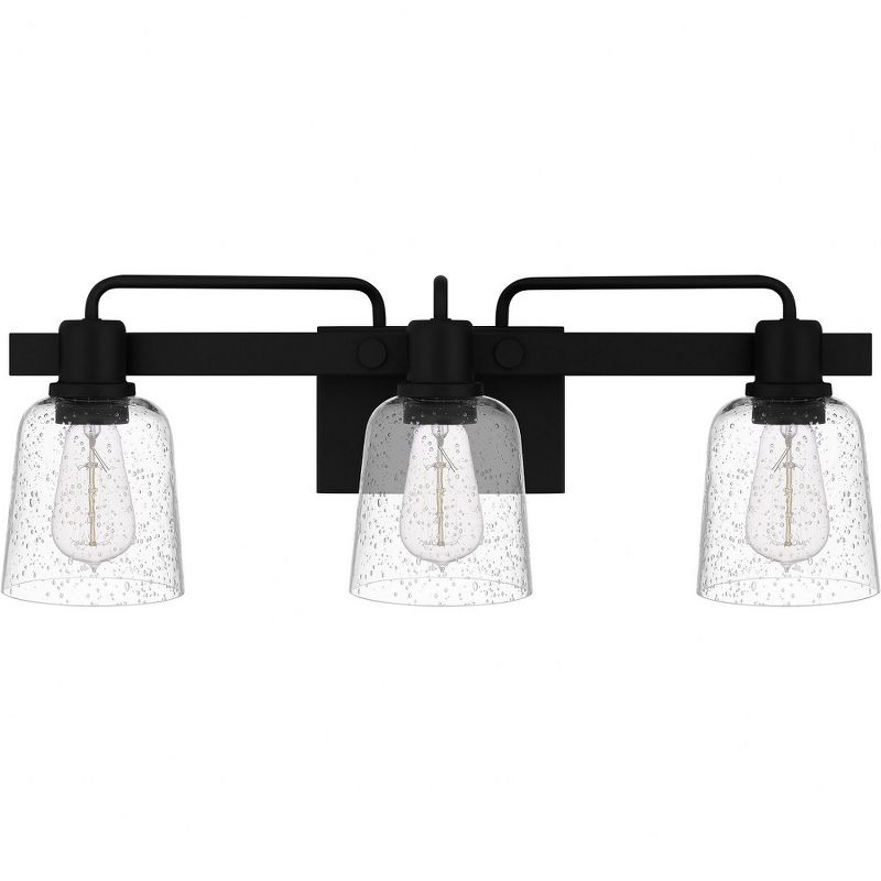 Quoizel Lighting Lydia 3 - Light Vanity in  Matte Black