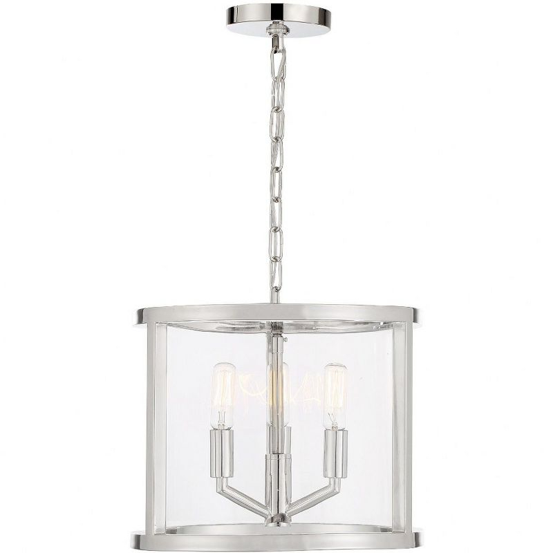 Crystorama Lighting Devon 3 - Light Chandelier in  Polished Nickel