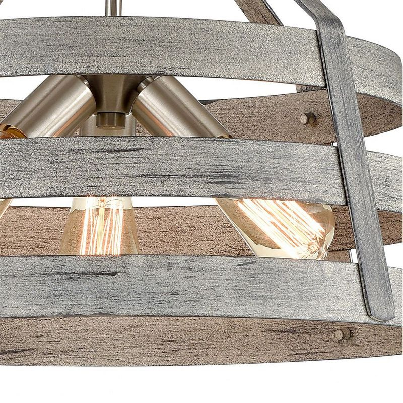 Elk Home Brigantine 3 - Light Chandelier in  Weathered Driftwood