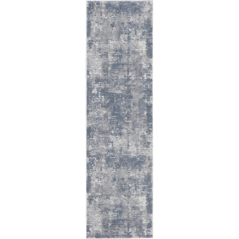 Nourison Rustic Textures Painterly Indoor Rug Grey 2'2" x 7'6"
