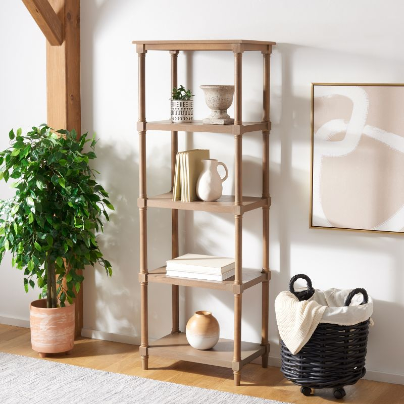 Odessa Bookcase - AMH5721 - Sepia - Safavieh Couture