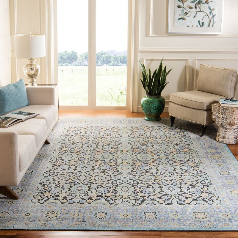 Provance PRV134 Power Loomed Indoor Area Rug - 8'x10' - Blue/Green - Safavieh