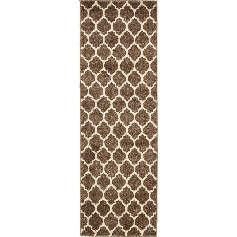 Unique Loom 2' 0 x 6' 1 Trellis Philadelphia Brown Area Rug