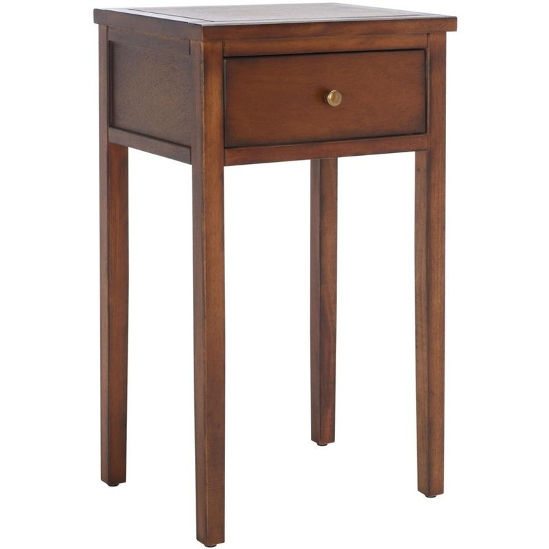 Abel Nightstand With Storage Drawer - AMH6626 - Brown - Safavieh Couture
