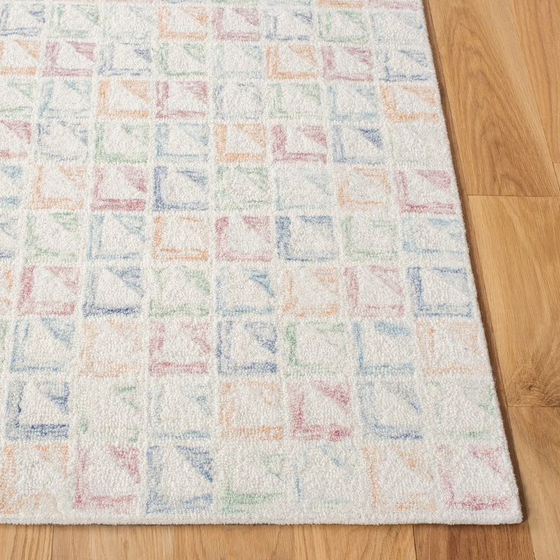 Rodeo Drive RD102 Hand Tufted Area Rug - Ivory/Blue - 5'x8' - Safavieh.
