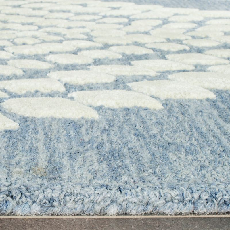 Bella BEL126 Hand Tufted Runner Rug - Blue/Ivory - 2'3"x9' - Safavieh.