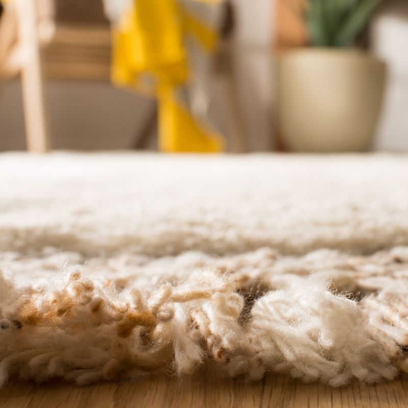 Casablanca CSB656 Hand Tufted Area Rug - Ivory/Brown - 8'x10' - Safavieh.