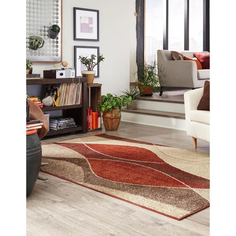 Unique Loom Autumn Collection Area Rug - Plantation (5' 3" x 8' Rectangle Multi/Beige)