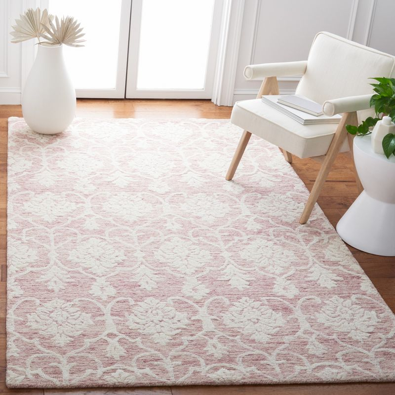 Metro MET996 Hand Tufted Indoor Accent Rug - Pink/Ivory - 3'x5' - Safavieh