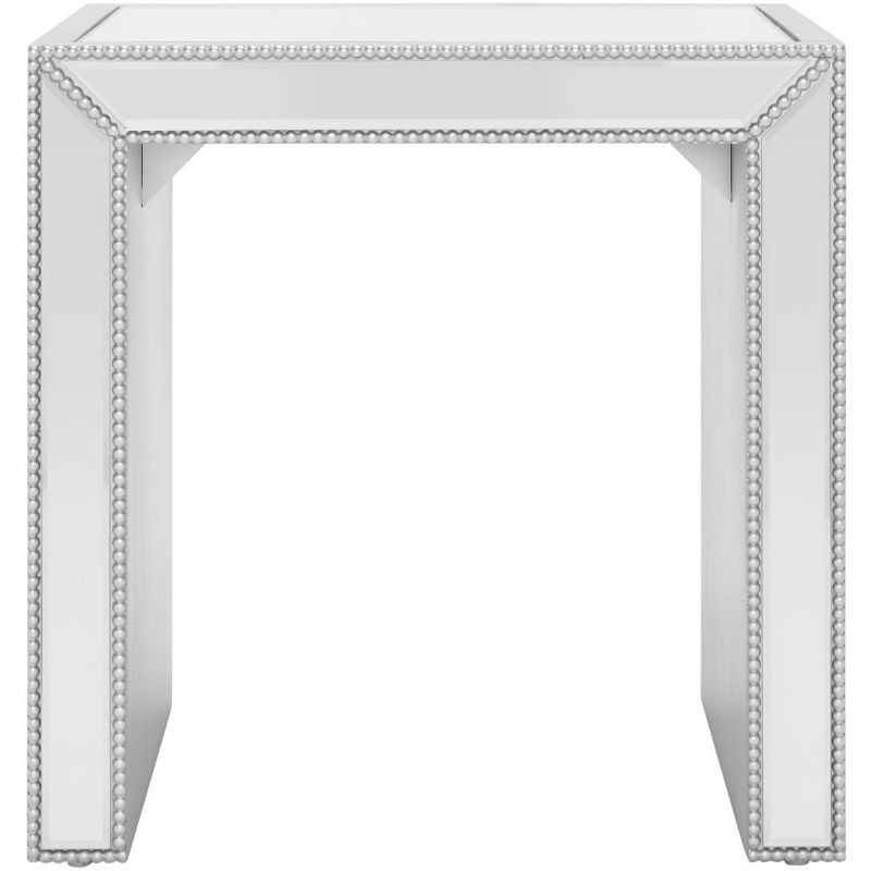 Laken Mirrored Accent Table - Silver/Mirror - Safavieh