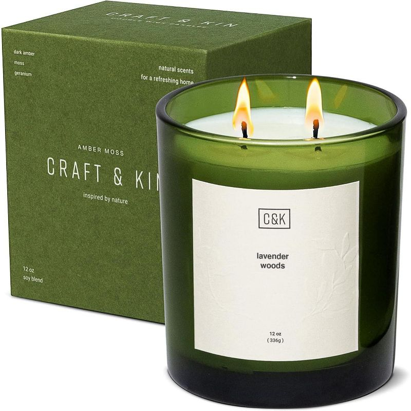 Craft & Kin Premium Soy Candle Lavender Woods