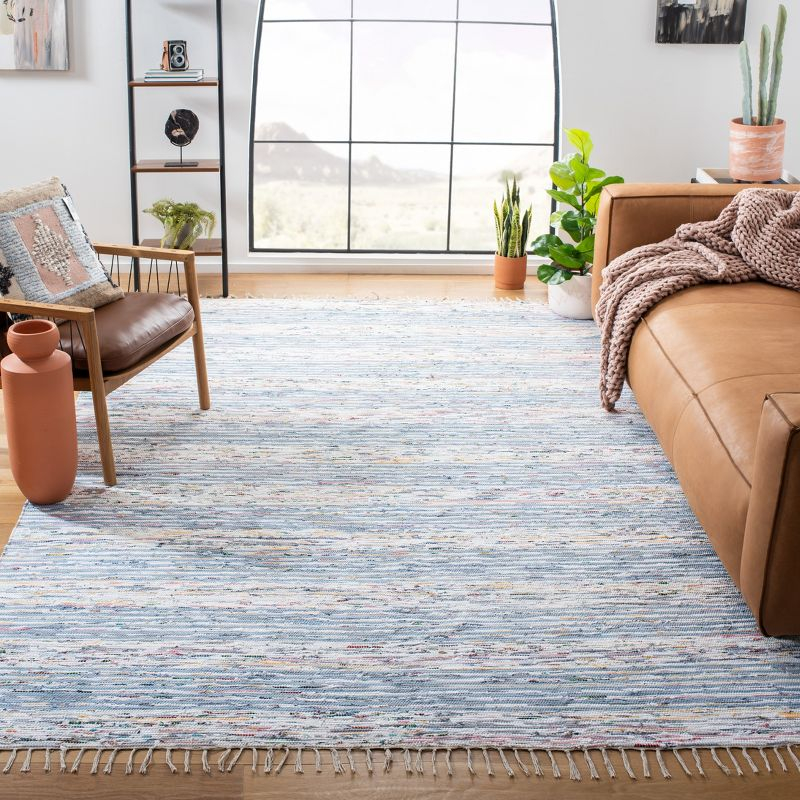 Montauk MTK625 Hand Woven Indoor Area Rug - Blue/Ivory - 8'x10' - Safavieh