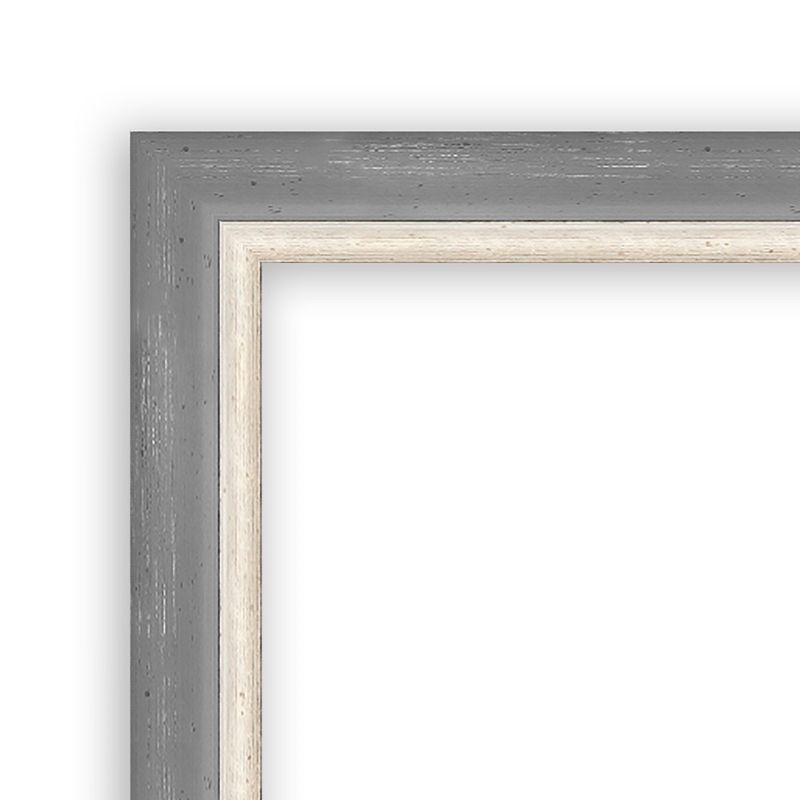Amanti Art Theo Grey Narrow  Wood Picture Frame Opening Size 18x22 in.