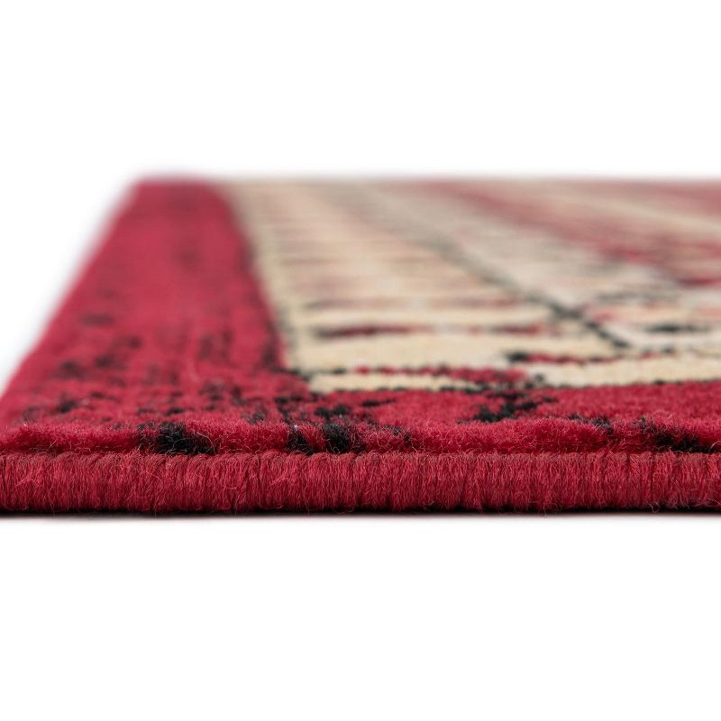 Unique Loom 2' 0 x 3' 1 Red Taftan Oasis Area Rug