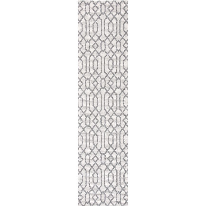 Augustine AGT421 Power Loomed Runner Rug - Anthracite/Light Grey - 2'x8' - Safavieh.
