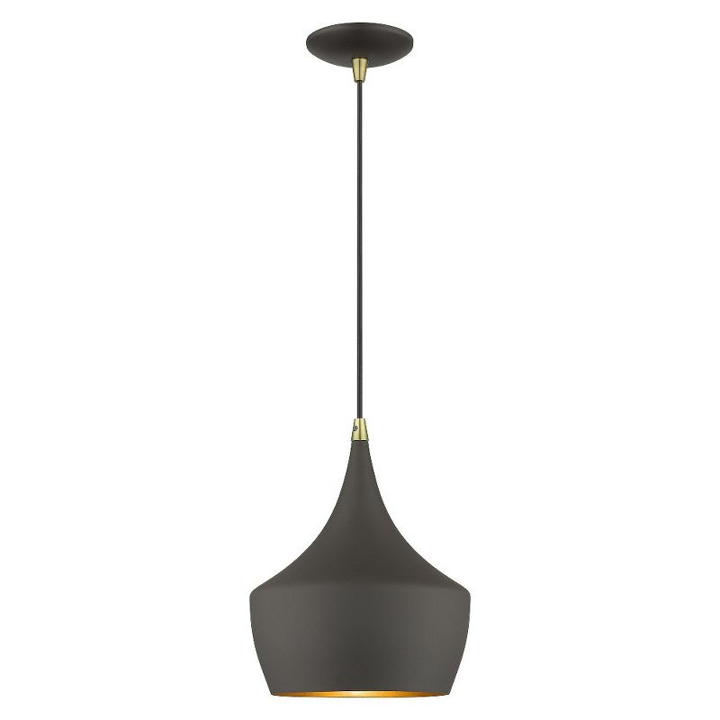 Livex Lighting Waldorf 1 - Light Chandelier in  Bronze/Antique Brass
