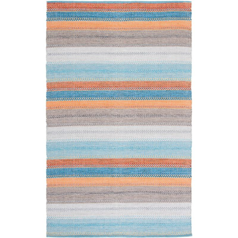 Montauk MTK851 Hand Woven Area Rug - Grey/Orange - 3'x5' - Safavieh.