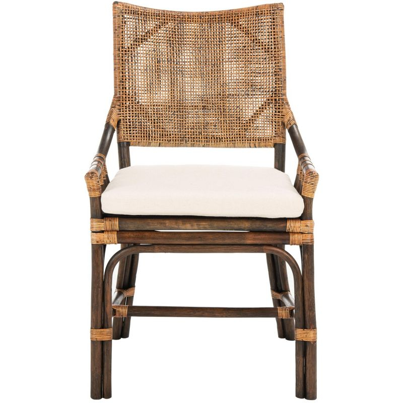 Donatella Chair - SEA4012 - Natural Wash/White - Safavieh