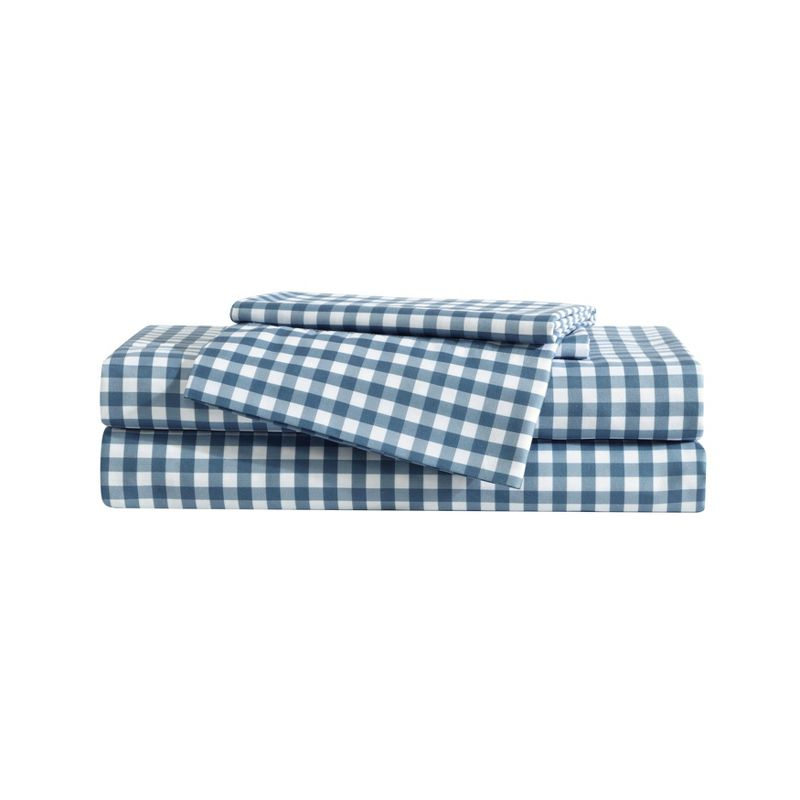 Eddie Bauer Preston Check Blue Twin Xl Sheet Set