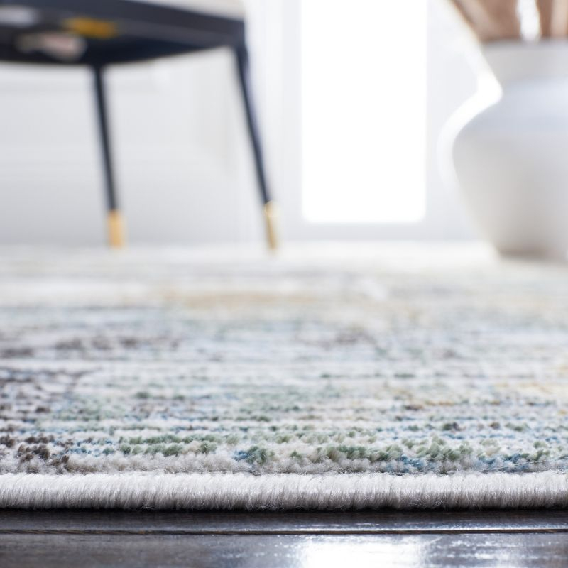 Bel Air BLA226 Power Loomed Area Rug - Dark Grey/Gold - 8'x10' - Safavieh.