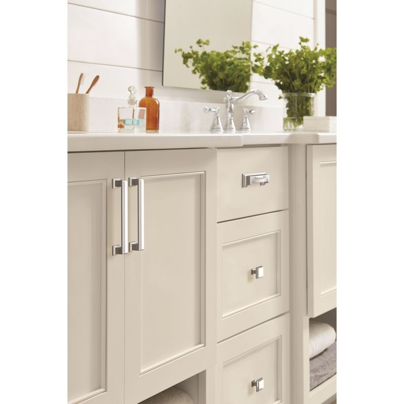 Amerock Appoint 5-1/16 inch (128mm) Center-to-Center Polished Chrome Cabinet Pull
