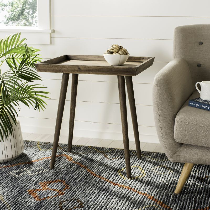 Nonie Tray Accent Table - ACC5701B - Light Brown - Safavieh
