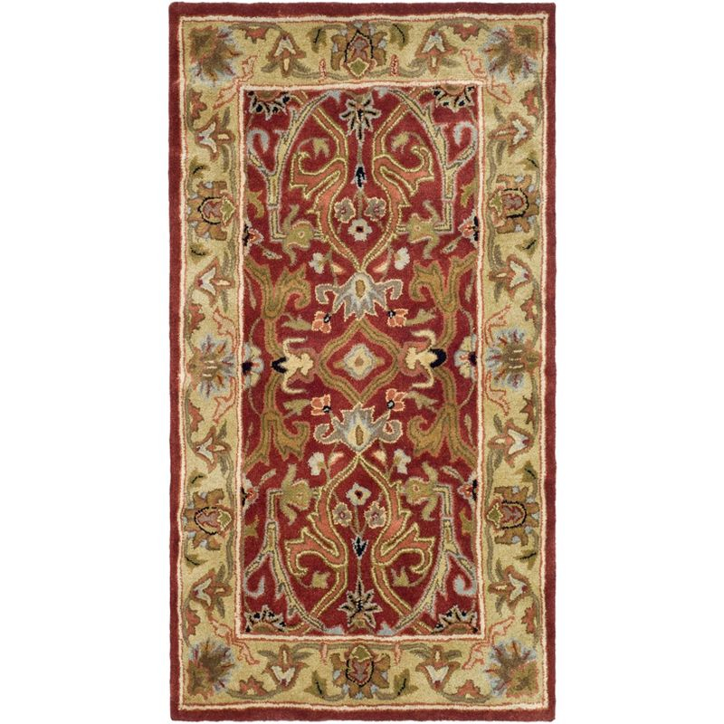 Heritage HG644 Handmade Accent Rug - 3'x5' - Red/Gold - Safavieh