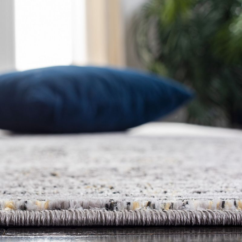 Amelia ALA239 Power Loomed Area Rug - Grey/Ivory - 6'7"x6'7" - Safavieh.