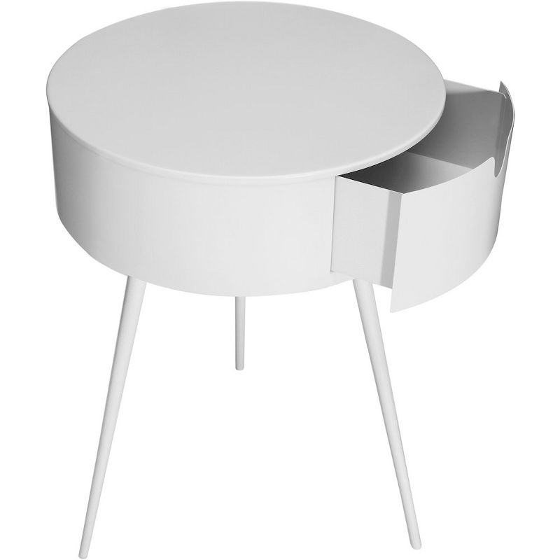 Meridian Furniture,Bali White Nightstand