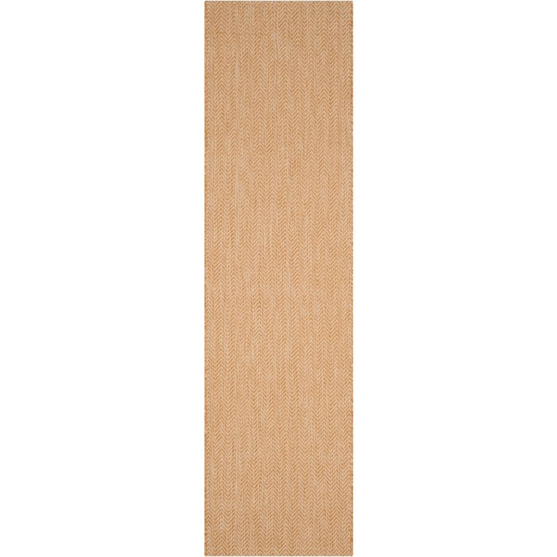 Courtyard CY8022 Power Loomed Indoor and Outdoor Runner Rug - Natural/Cream - 2'3"x14' - Safavieh