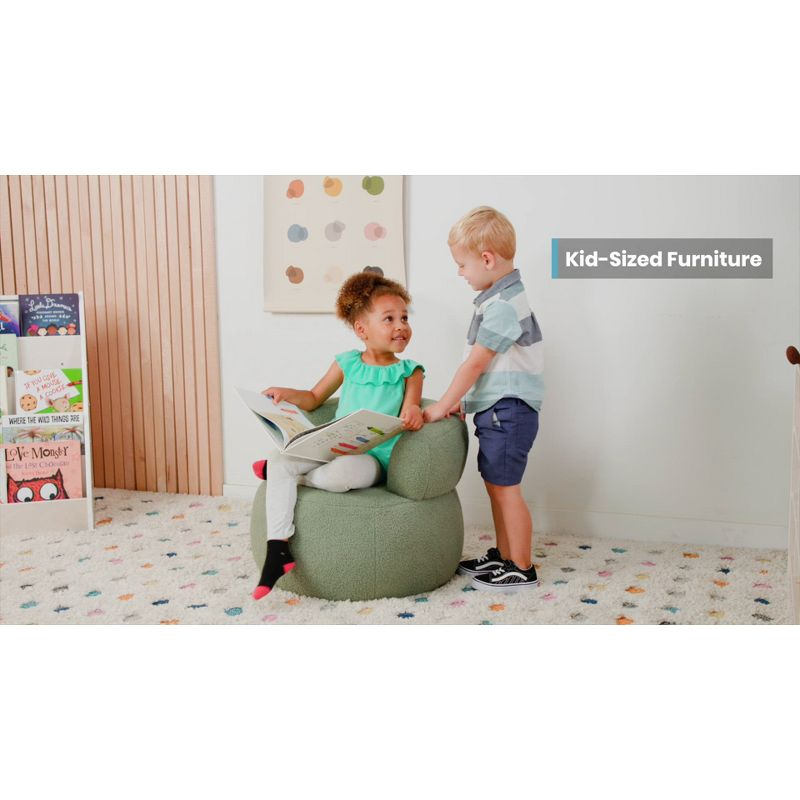 ECR4Kids Teddy Chair, White