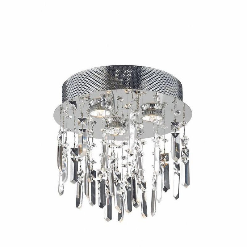 Elegant Lighting Galaxy 3 - Light Flush Mount in  Chrome