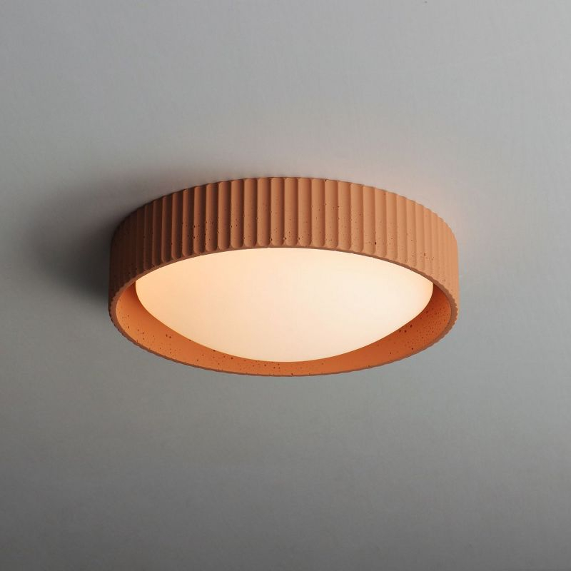 ET2 Lighting Souffle 1 - Light Flush Mount in  Terracotta