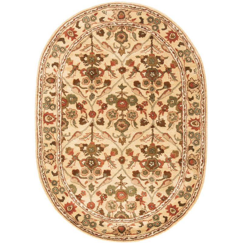 Antiquity AT51 Hand Tufted Indoor Area Rug - Gold - 4'6"x6'6" Oval - Safavieh