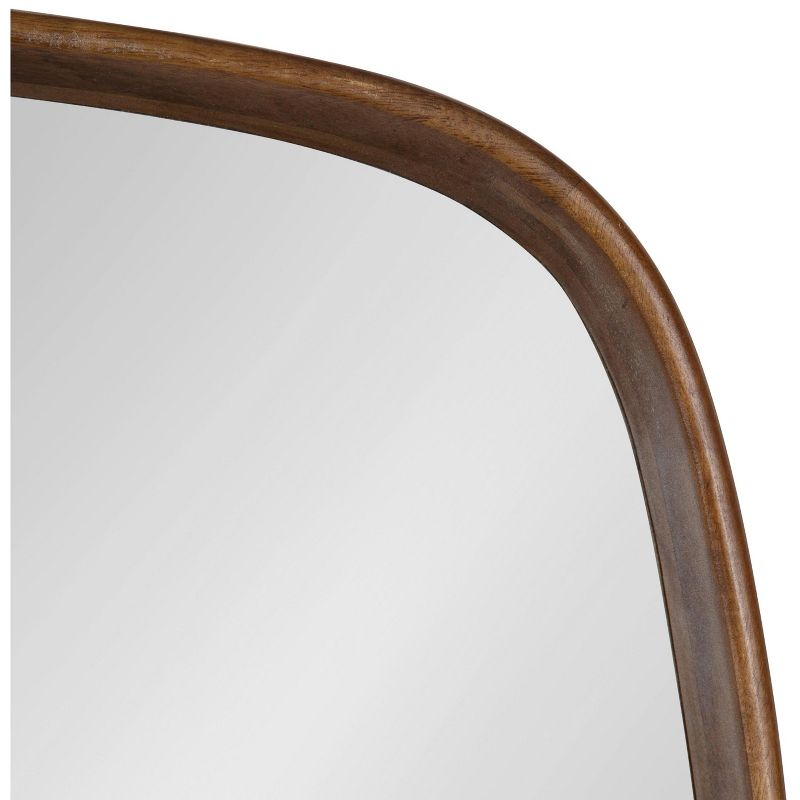 Kate and Laurel Prema Framed Wall Mirror, 20x30, Walnut Brown