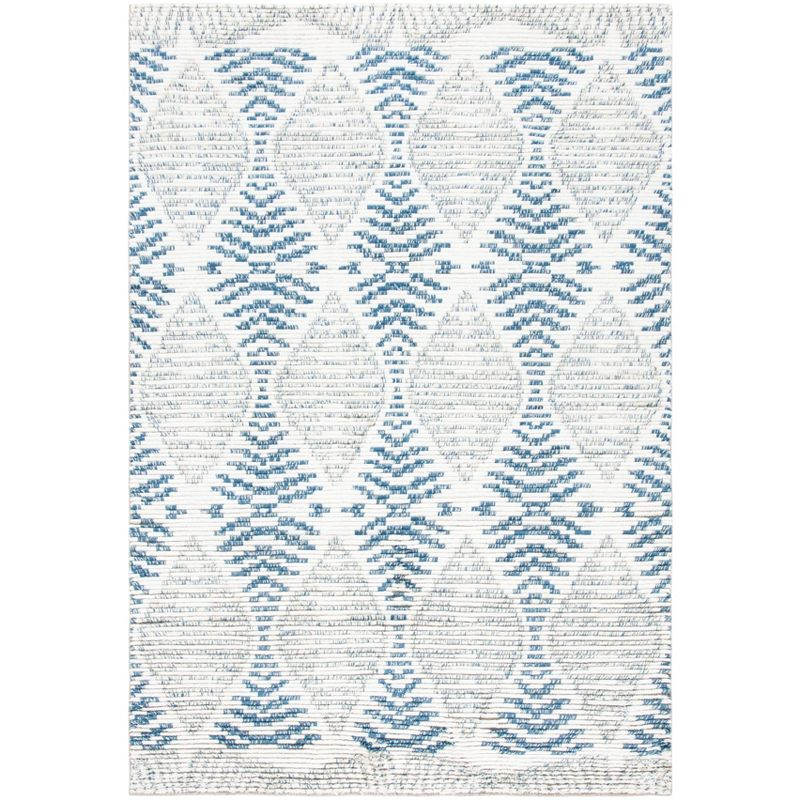 Kenya KNY175 Hand Knotted Area Rug - Blue/Ivory - 6'x9' - Safavieh
