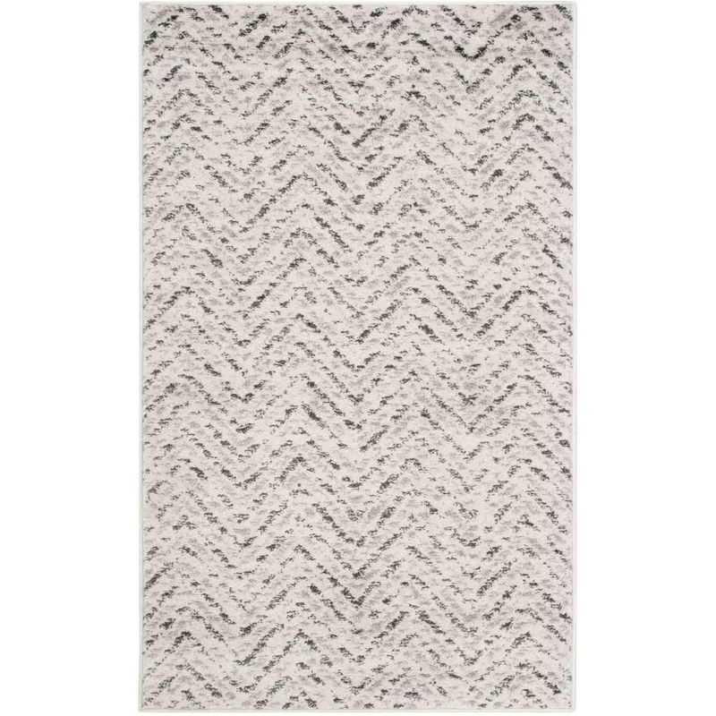 Adirondack ADR104 Power Loomed Accent Rug - Ivory/Charcoal - 3'x5' - Safavieh.