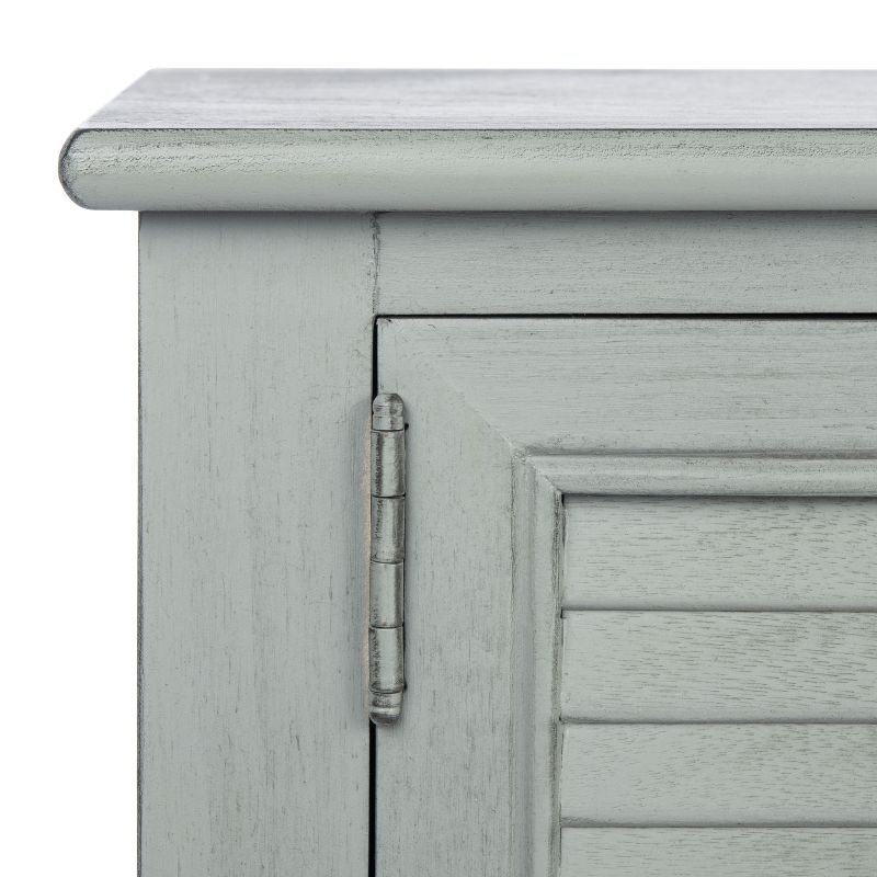 Tate 2 Drawer 2 Door Console Table - Distressed Grey - Safavieh